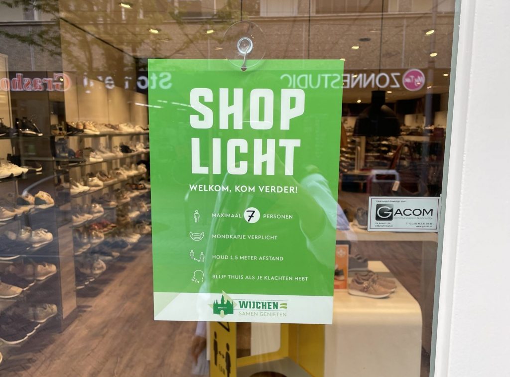 Shoplicht in het centrum van Wijchen - Wijchen=