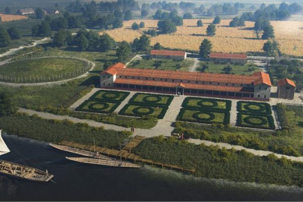 Reconstructietekening Romeinen in Wijchen - Wijchen=