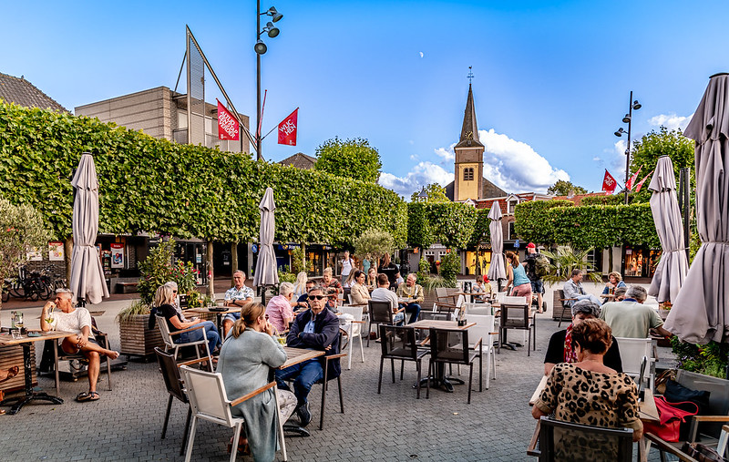 Terras Brownies & Downies Wijchen / Horeca Straatje - fotograaf Dick Vogelzang - Wijchen=