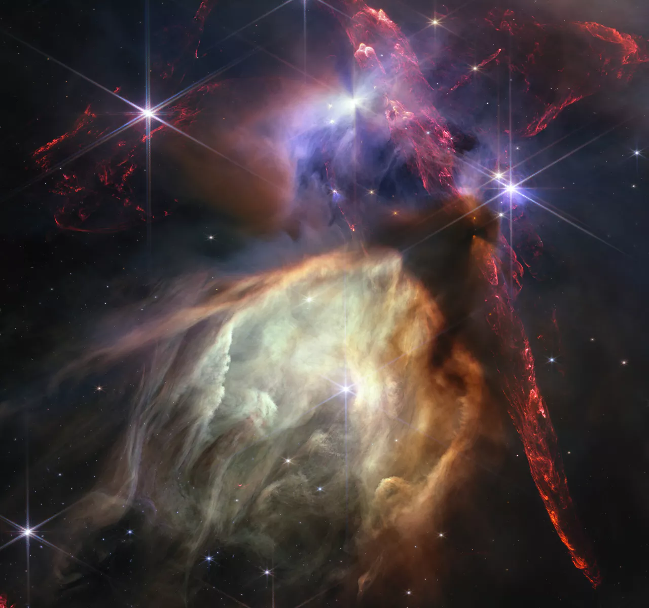 Rho Ophiuchi - James Webb-telescoop - foto 12-07-23 - Wijchen=